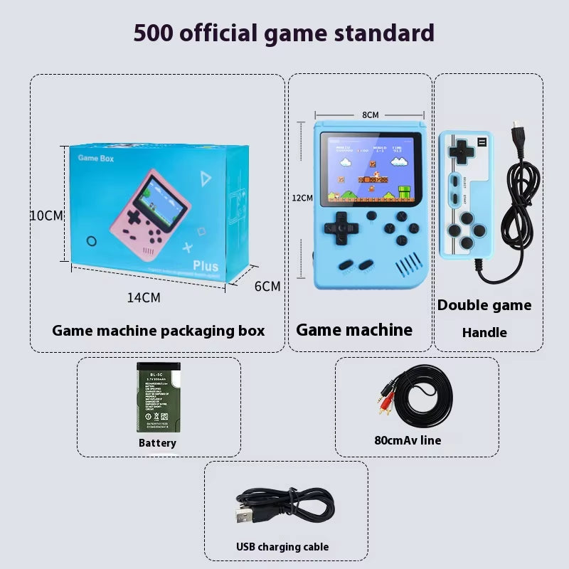 2024 New Gameboy Mini Handheld Game Console Mini Gb Game Console Portable Tf Card 500+Game Boy Birthday Gifts