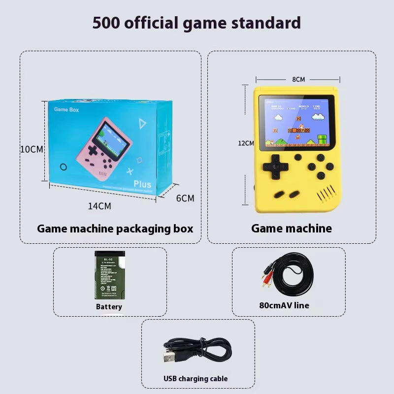 2024 New Gameboy Mini Handheld Game Console Mini Gb Game Console Portable Tf Card 500+Game Boy Birthday Gifts