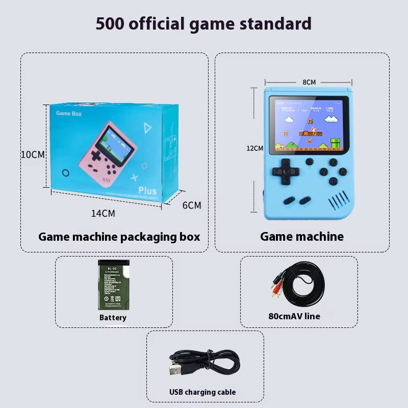 2024 New Gameboy Mini Handheld Game Console Mini Gb Game Console Portable Tf Card 500+Game Boy Birthday Gifts