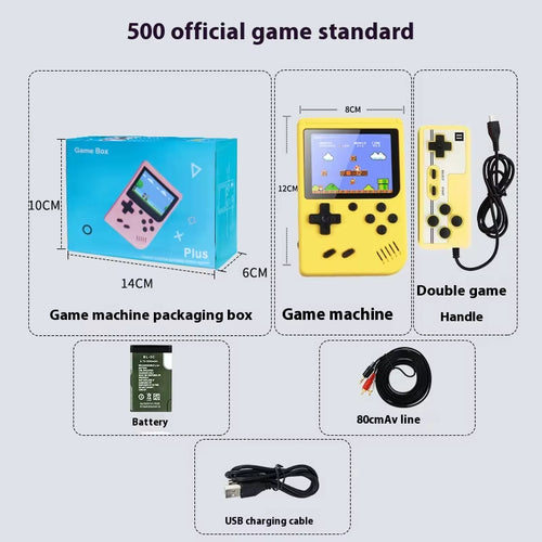 2024 New Gameboy Mini Handheld Game Console Mini Gb Game Console Portable Tf Card 500+Game Boy Birthday Gifts