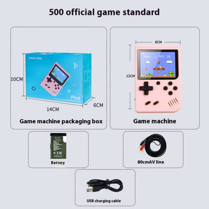 2024 New Gameboy Mini Handheld Game Console Mini Gb Game Console Portable Tf Card 500+Game Boy Birthday Gifts